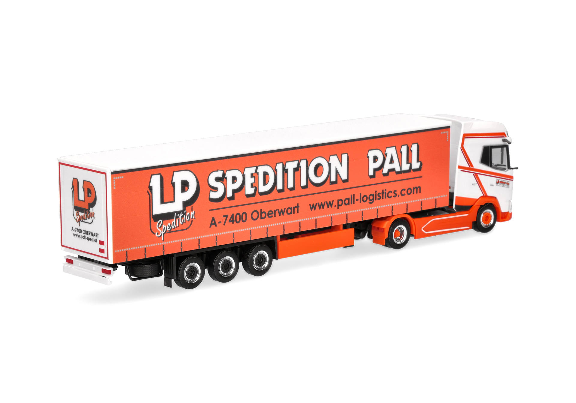 Herpa 319126 | DAF XG+ | Gardinenplanen-Sattelzug | Ludwig Pall (A) | 1:87