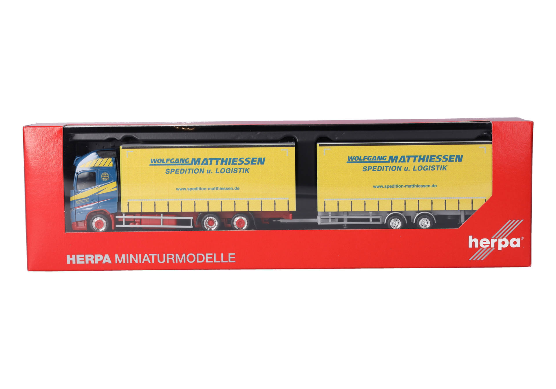 Herpa 319515 | Volvo FH GL XL 2020 Jumbo-Hängerzug "Wolfgang Matthiessen" | 1:87