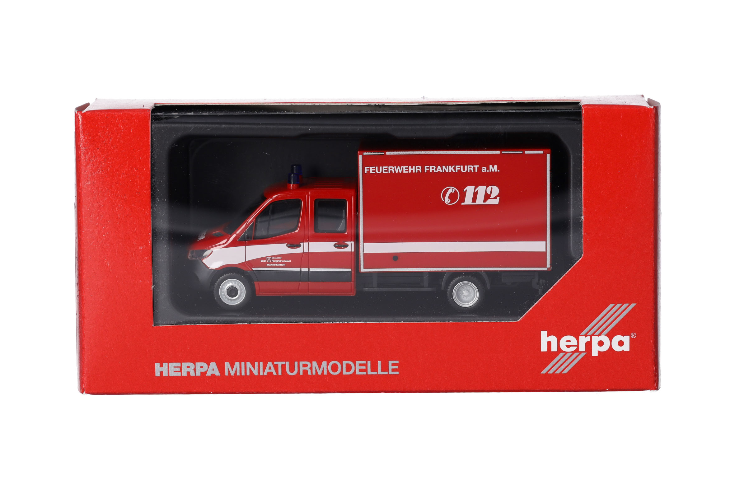 Herpa 097789 | MB Sprinter '18 Doppelkabine Koffer "Feuerwehr Frankfurt am Main | 1:87
