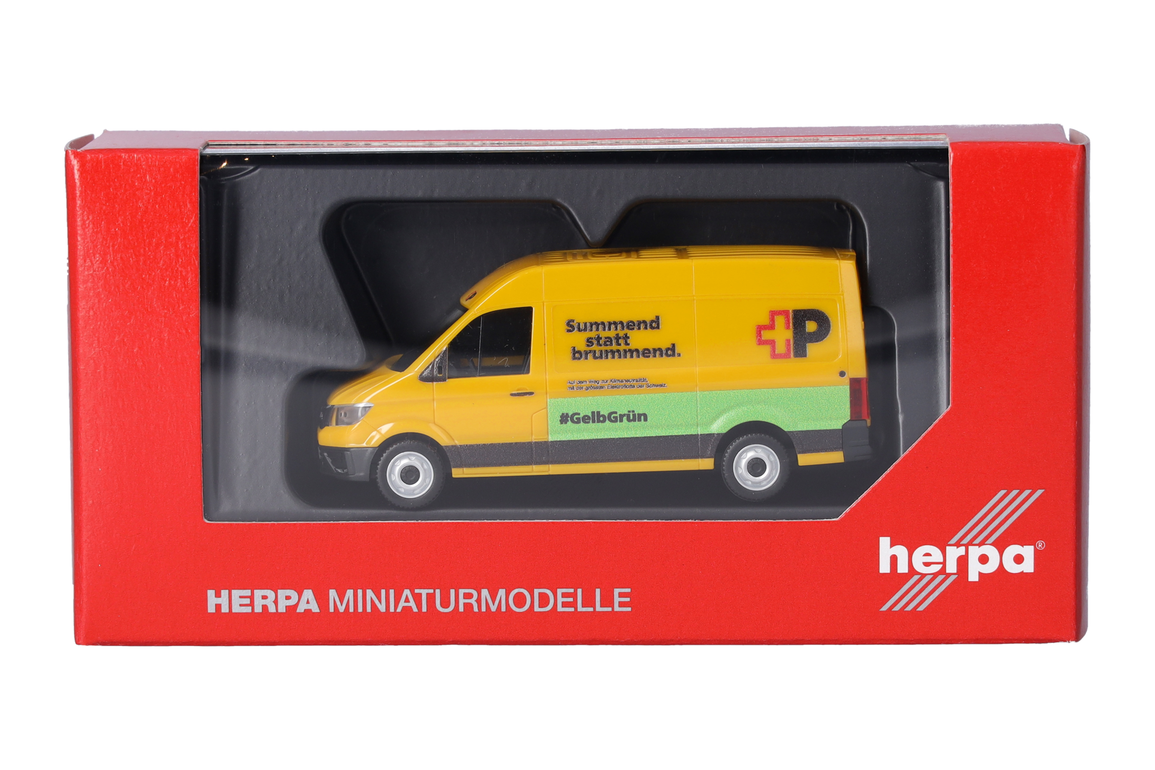 Herpa 098571 | MAN eTGE Kasten Hochdach | Schweizerische Post AG (CH) | 1:87