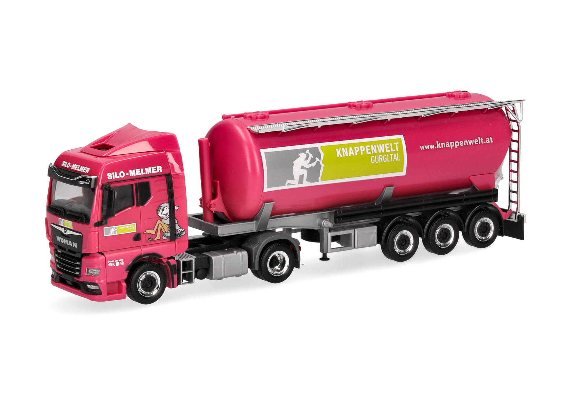 Herpa 318129 | (WO)MAN TGX GM Silo-Sattelzug | Melmer | 1:87
