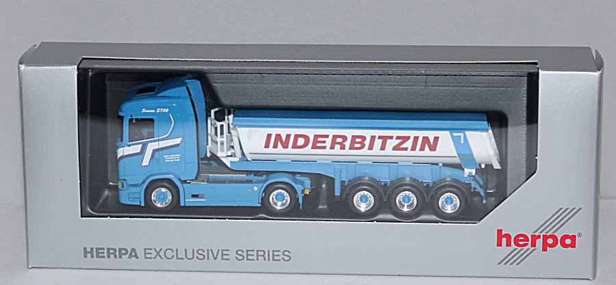 Herpa 956208 | Scania CS20 ND Kipp-Sattelzug | Inderbitzin | 1:87