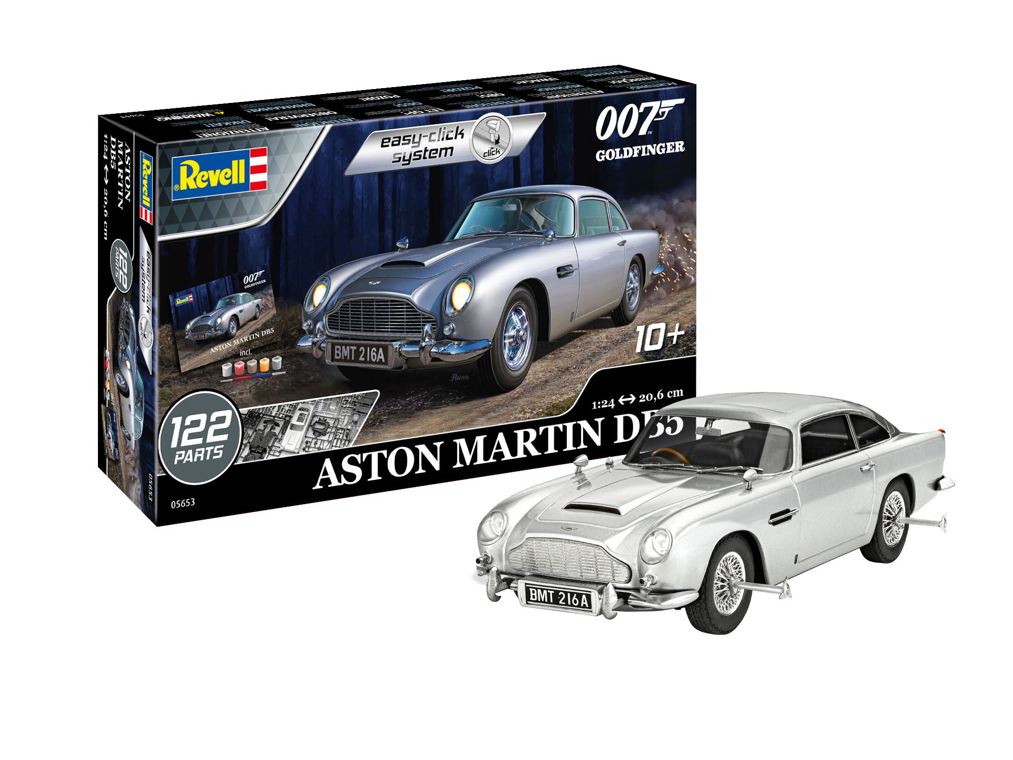 Revell 05653 | Geschenkset  | James Bond 007 | Goldfinger | Aston Martin DB5 | 1:24