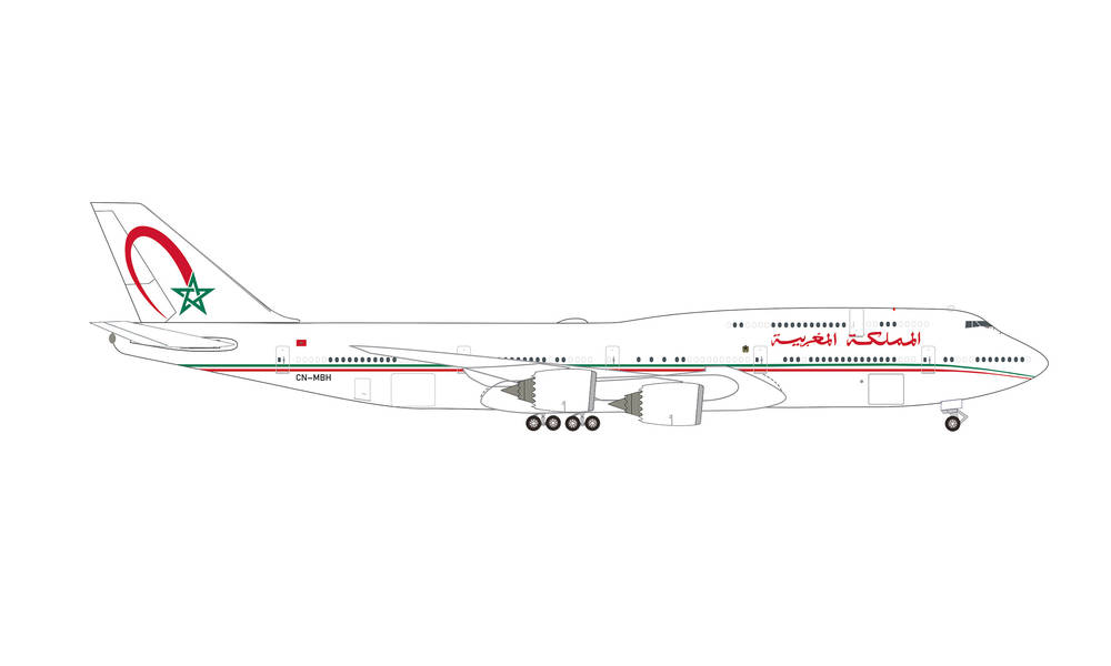 Herpa Wings 536882 | Morocco Government Boeing 747-8 BBJ | CN-MBH | 1:500