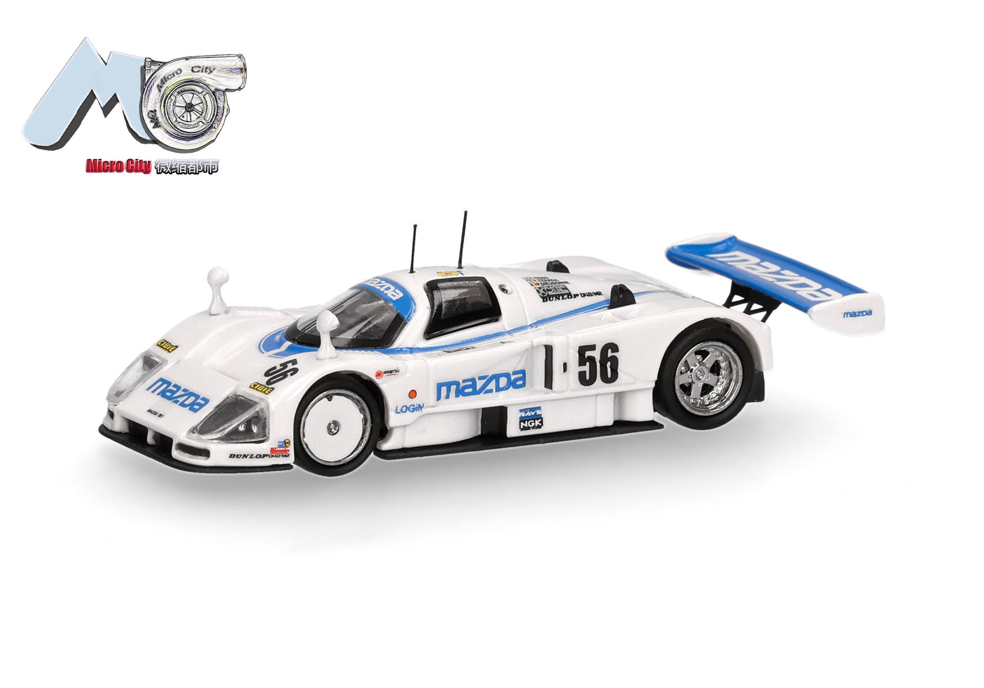 Herpa MicroCity 87MC000095 | Mazda 787B "56" | weiß | 1:87