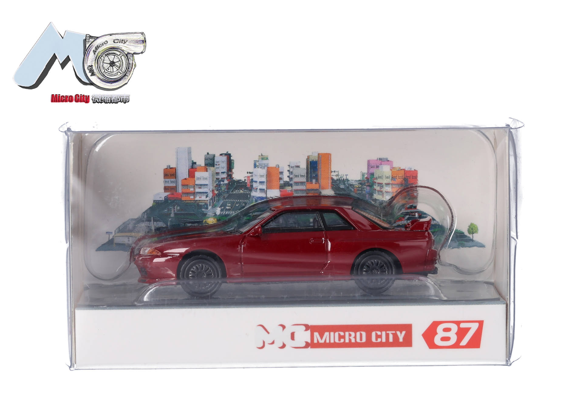 Herpa MicroCity 87MC000093 | Nissan Skyline GTR32 | weinrot | 1:87