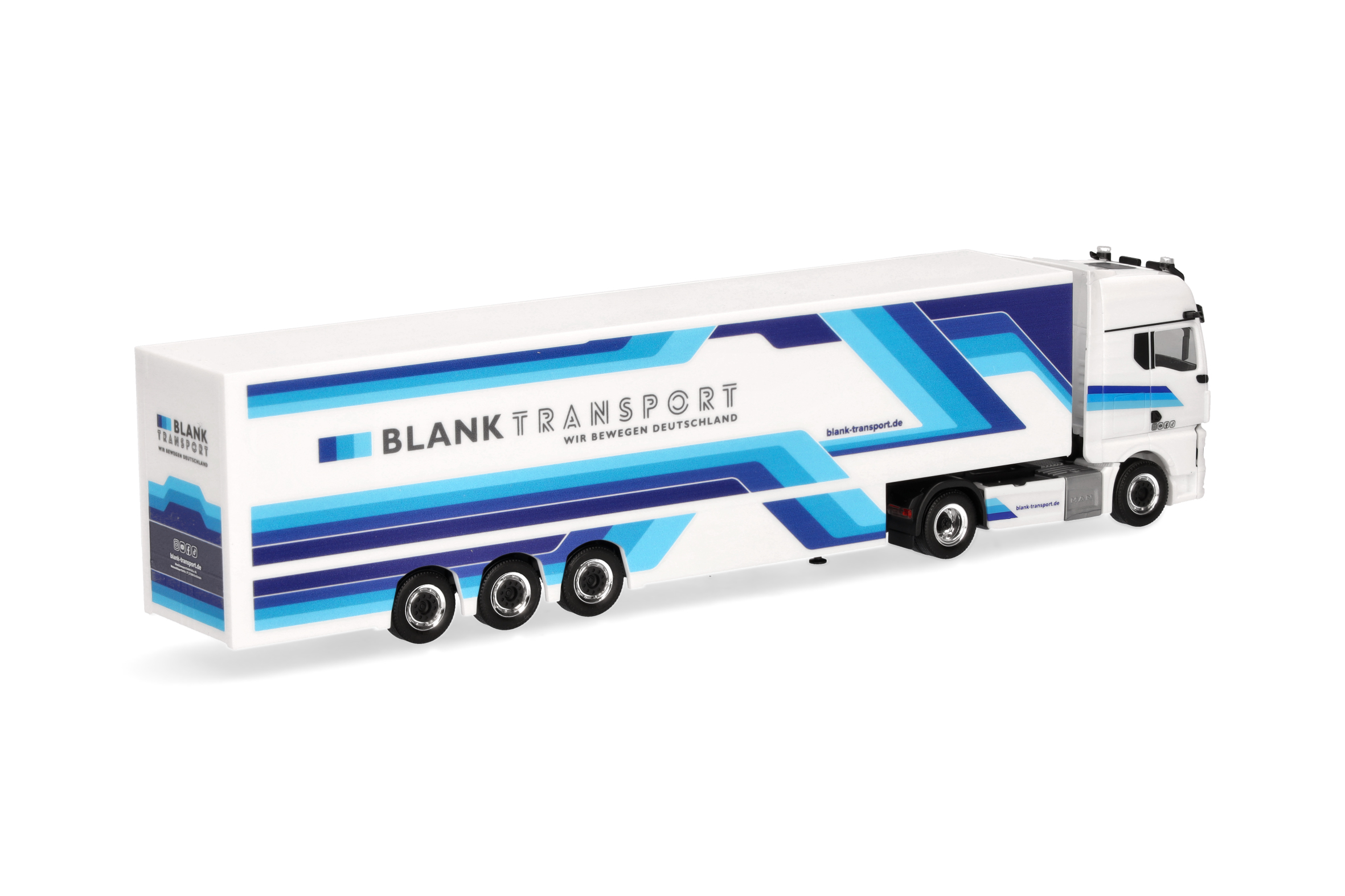 Herpa 959308 | MAN TGX GX | Kühlkoffer-Sattelzug | Blank Transporte | 1:87