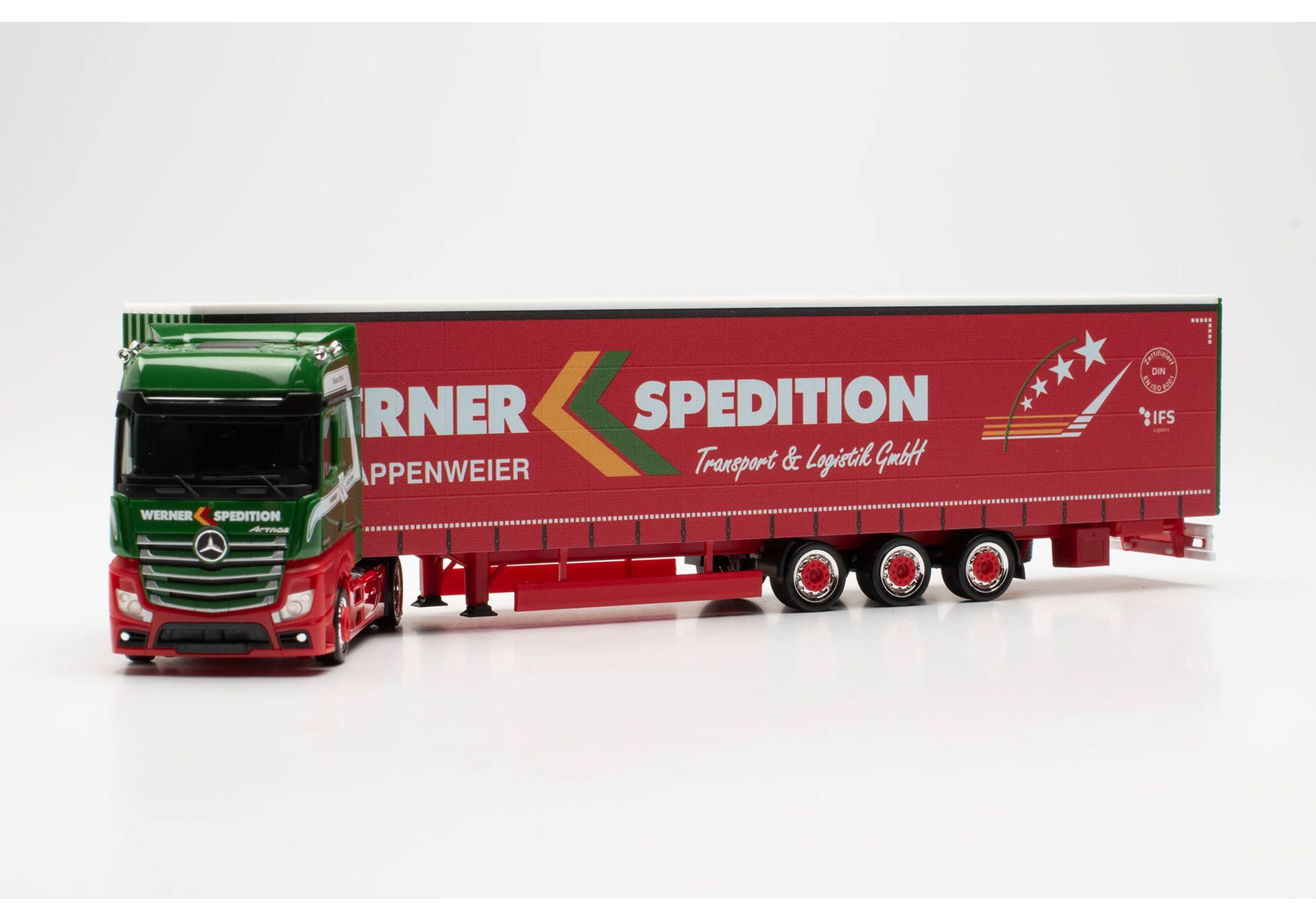 Herpa 317214 | MB Actros Bigspace 15m Lowliner-Sattelzug | Werner | 1:87