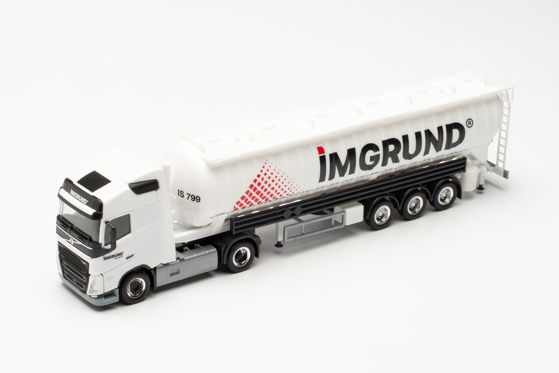 Herpa 314961 - Volvo FH Gl. ADR Saugsilo-Sattelzug „Imgrund“ (NRW/Wesel). 1:87