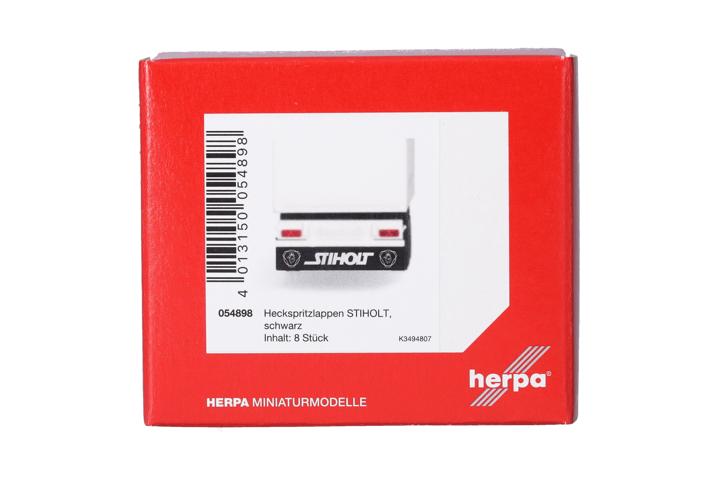 Herpa Zubehör 054898 | Heckspritzlappen für Auflieger und LKW | STIHOLT (8 Stk.) | 1:87