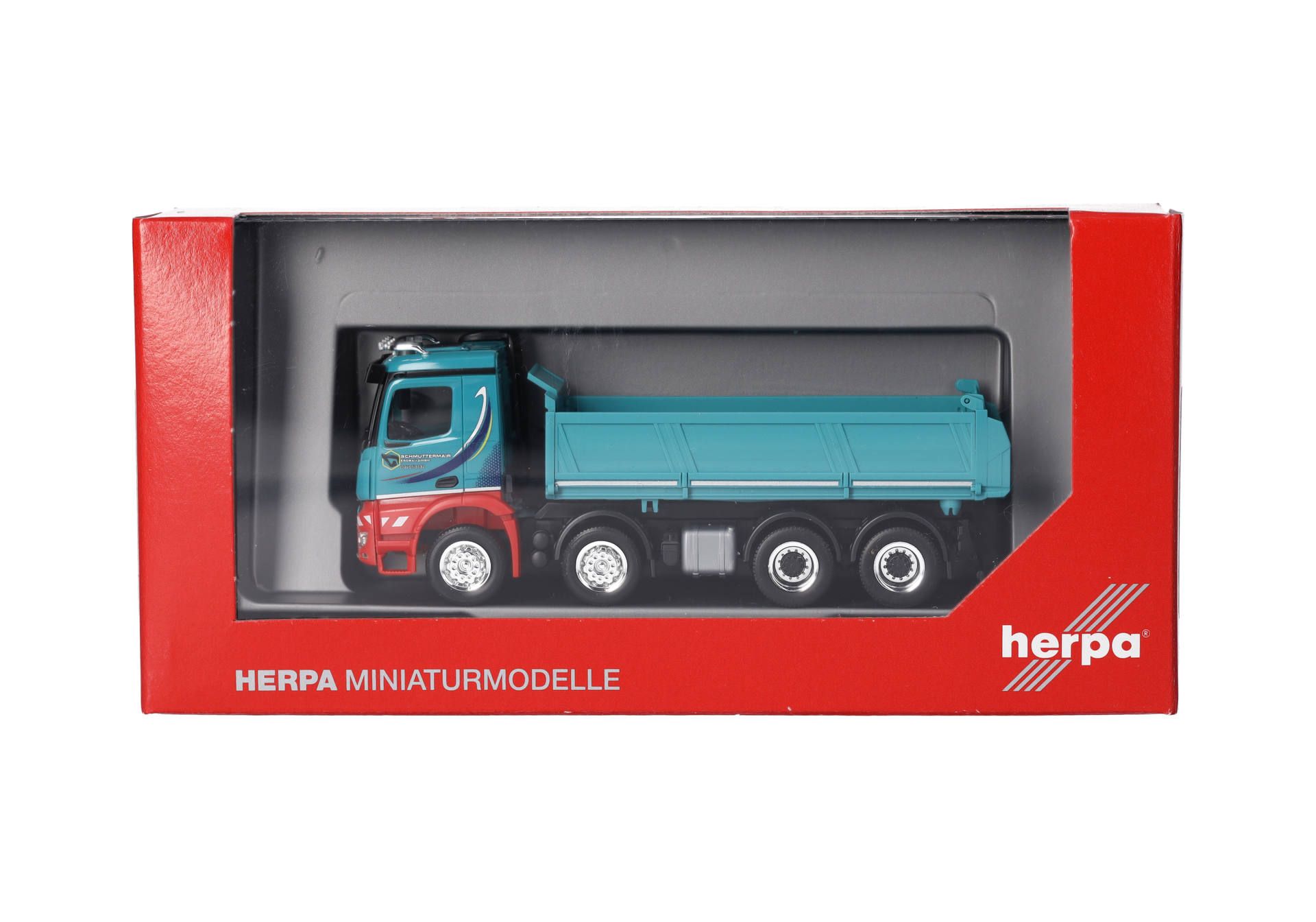 Herpa 317566 | Mercedes-Benz Arocs M Dreiseitenkipper 4achs | Schmuttermair | 1:87