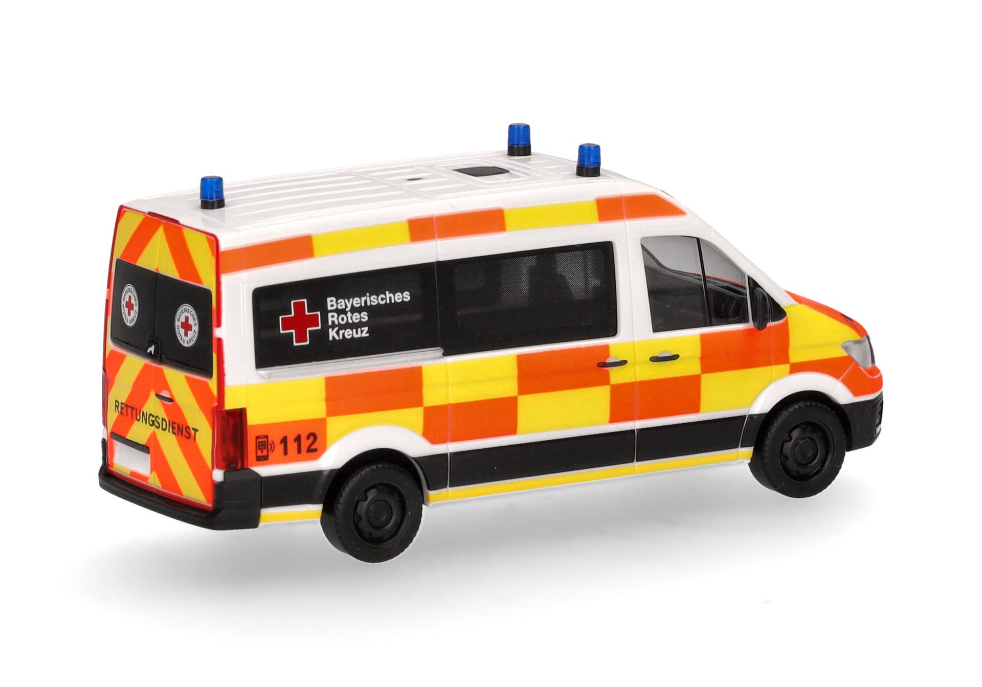 Herpa 097918 | MAN TGE Krankentransportwagen | Bayerisches Rotes Kreuz | 1:87