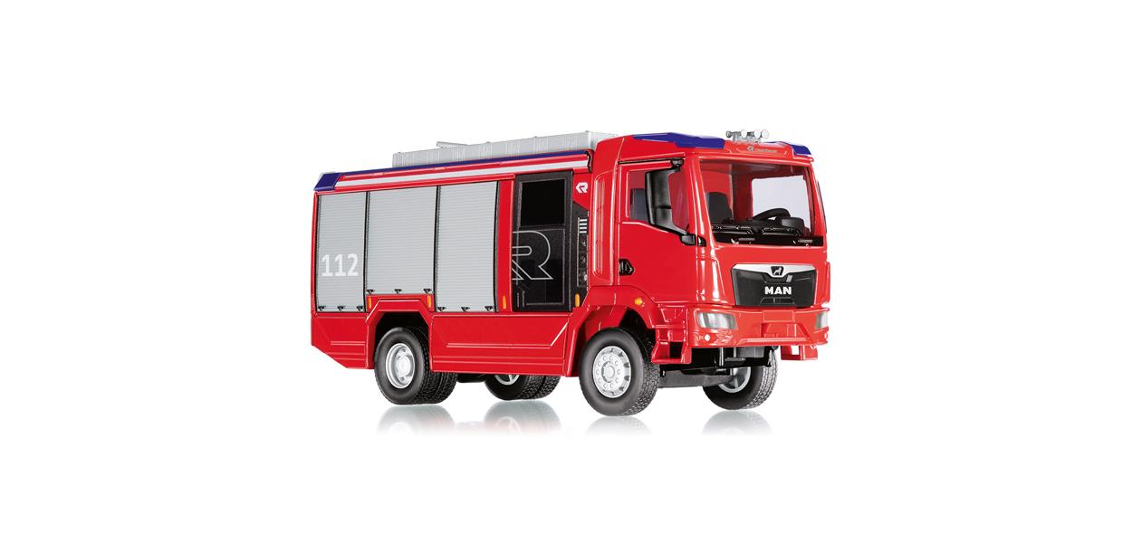 Wiking 043196 - Feuerwehr - Rosenbauer AT (MAN TGM) (2020). 1:43