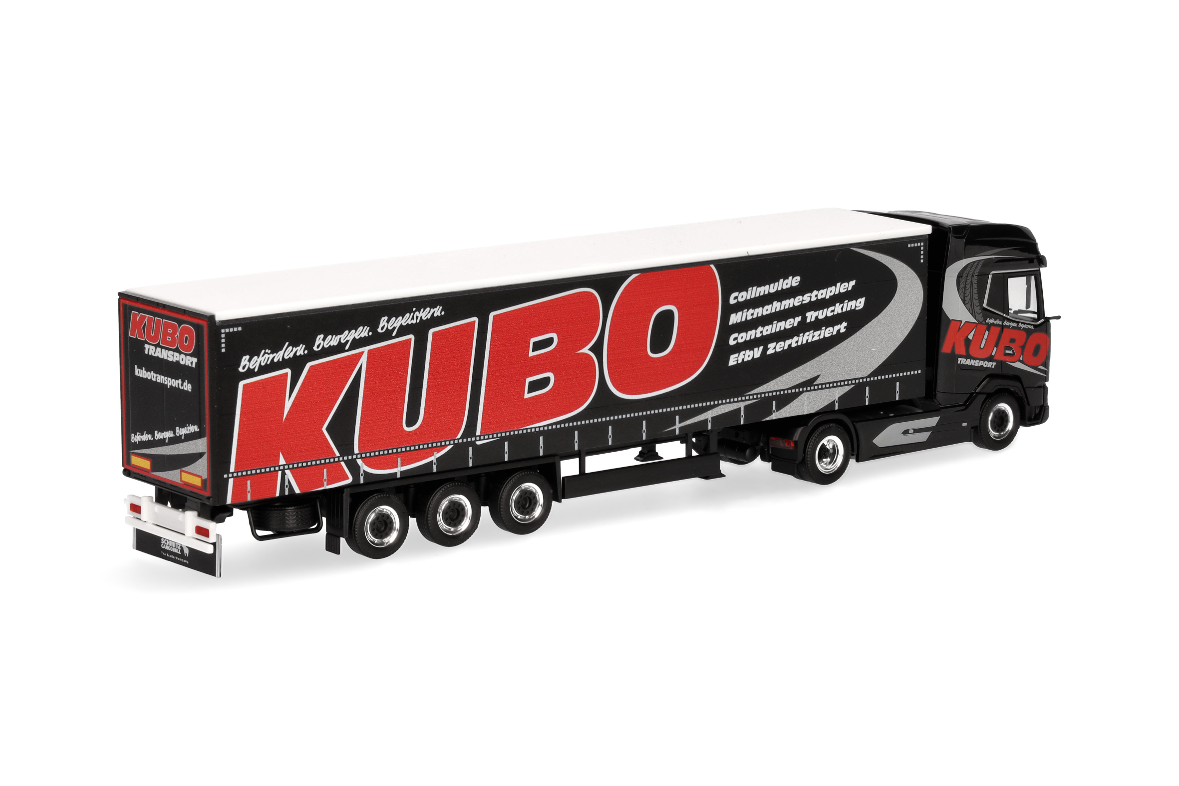 Herpa  318068 |  DAF XG+ | Gardinenplanen-Sattelzug | KUBO | 1:87