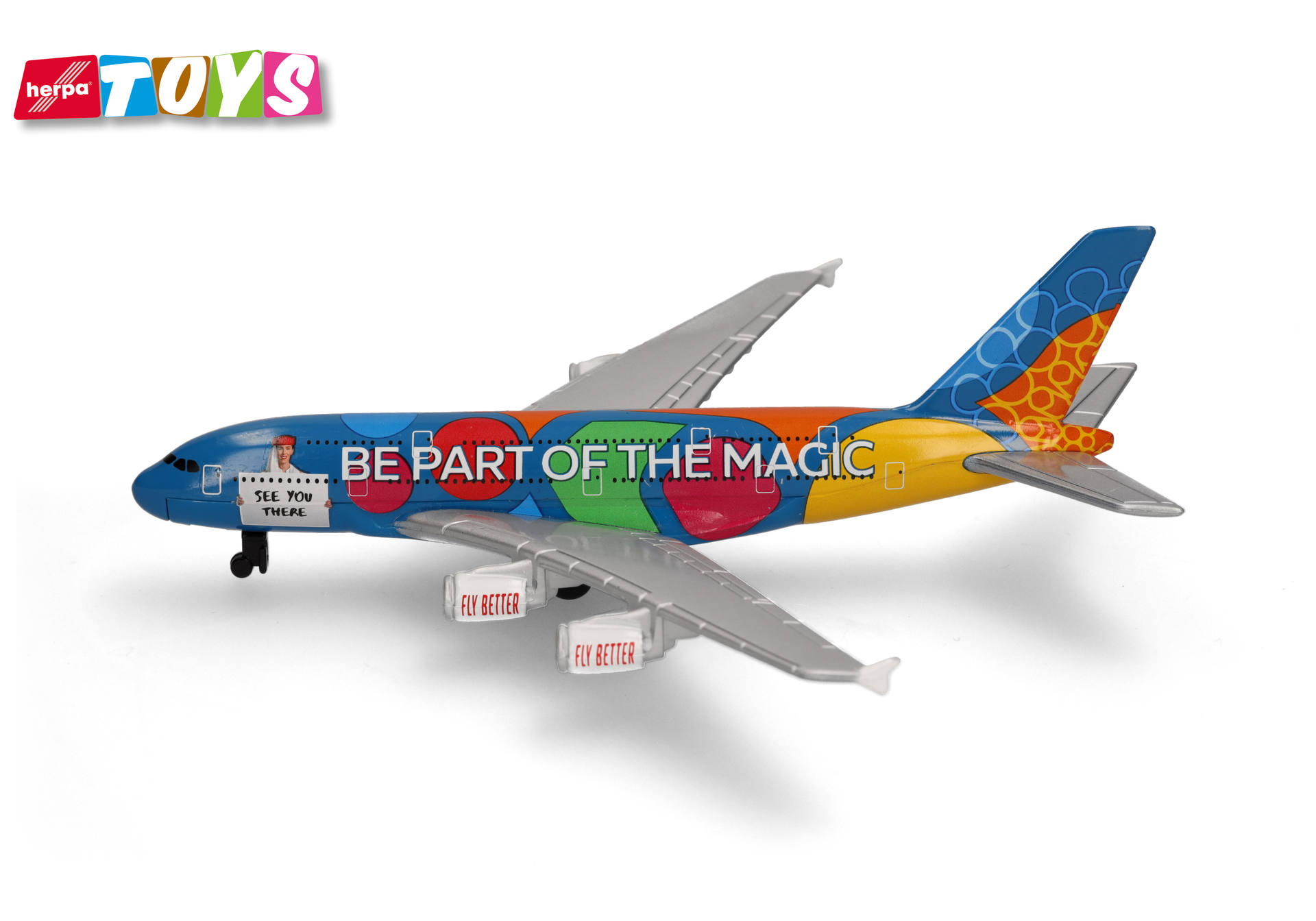 Herpa Toys | 86RT-9906 | Single Airplane Emirates A380 "Destination Dubai"