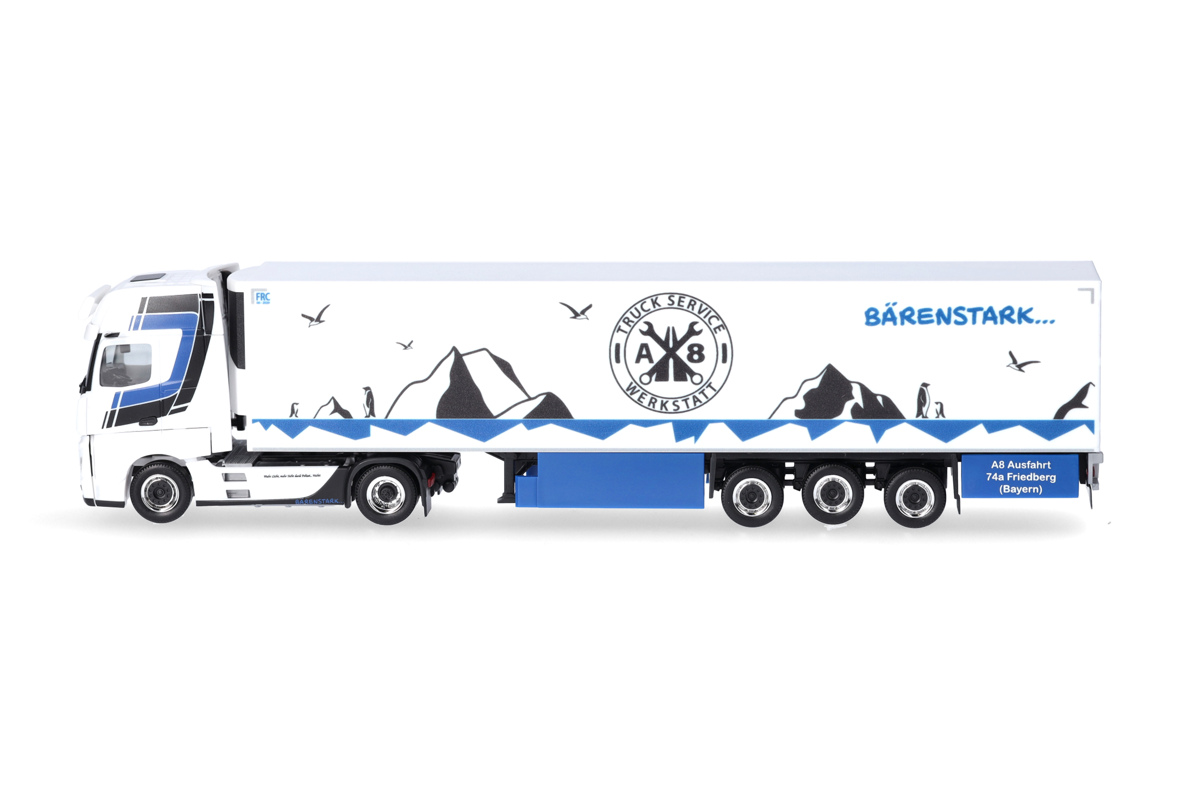 Herpa 317320 | MB Actros 18 Gigaspace Kühlkoffer-Sattelzug | Trio-Trans | 1:87