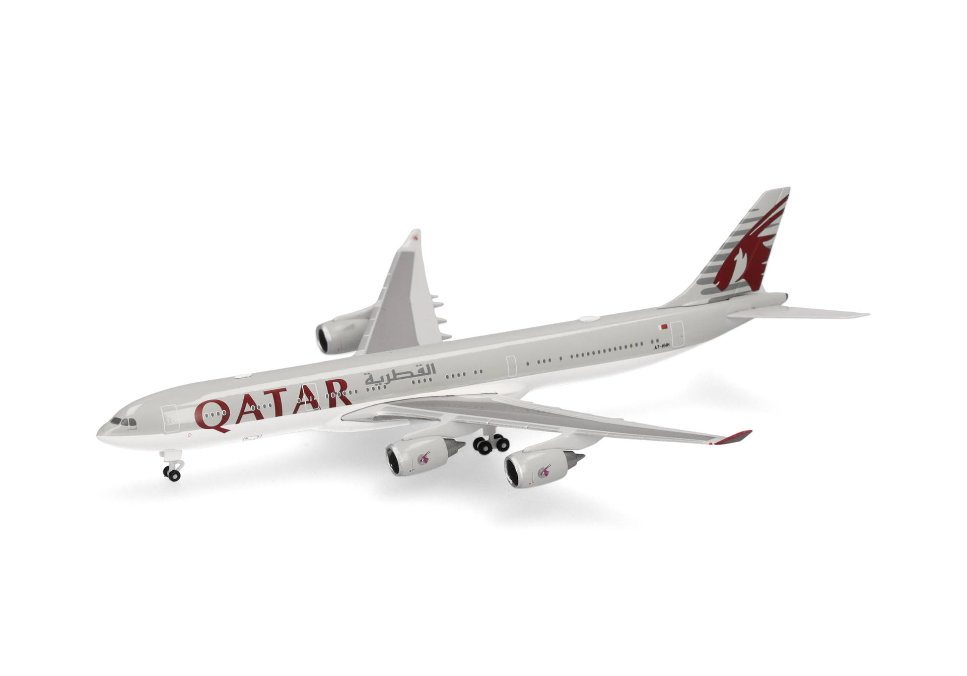 Herpa Wings 538923 | Qatar Amiri Flight | Airbus A340-500 | A7-HHH | 1:500