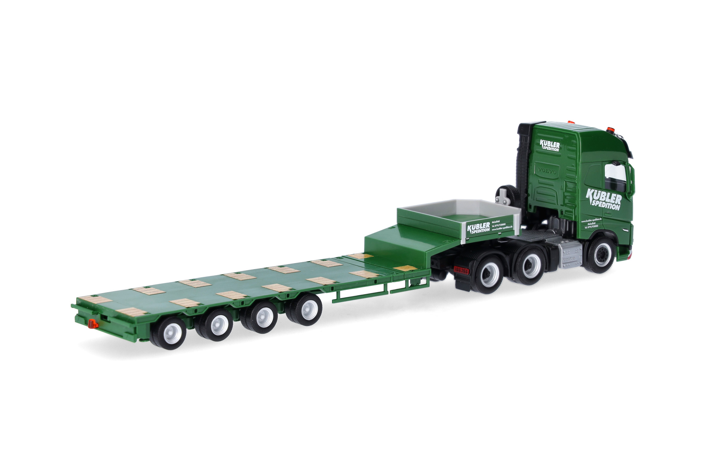 Herpa 319492 | Volvo FH GL XL 2020 Semitieflade-Sattelzug | Kübler | 1:87