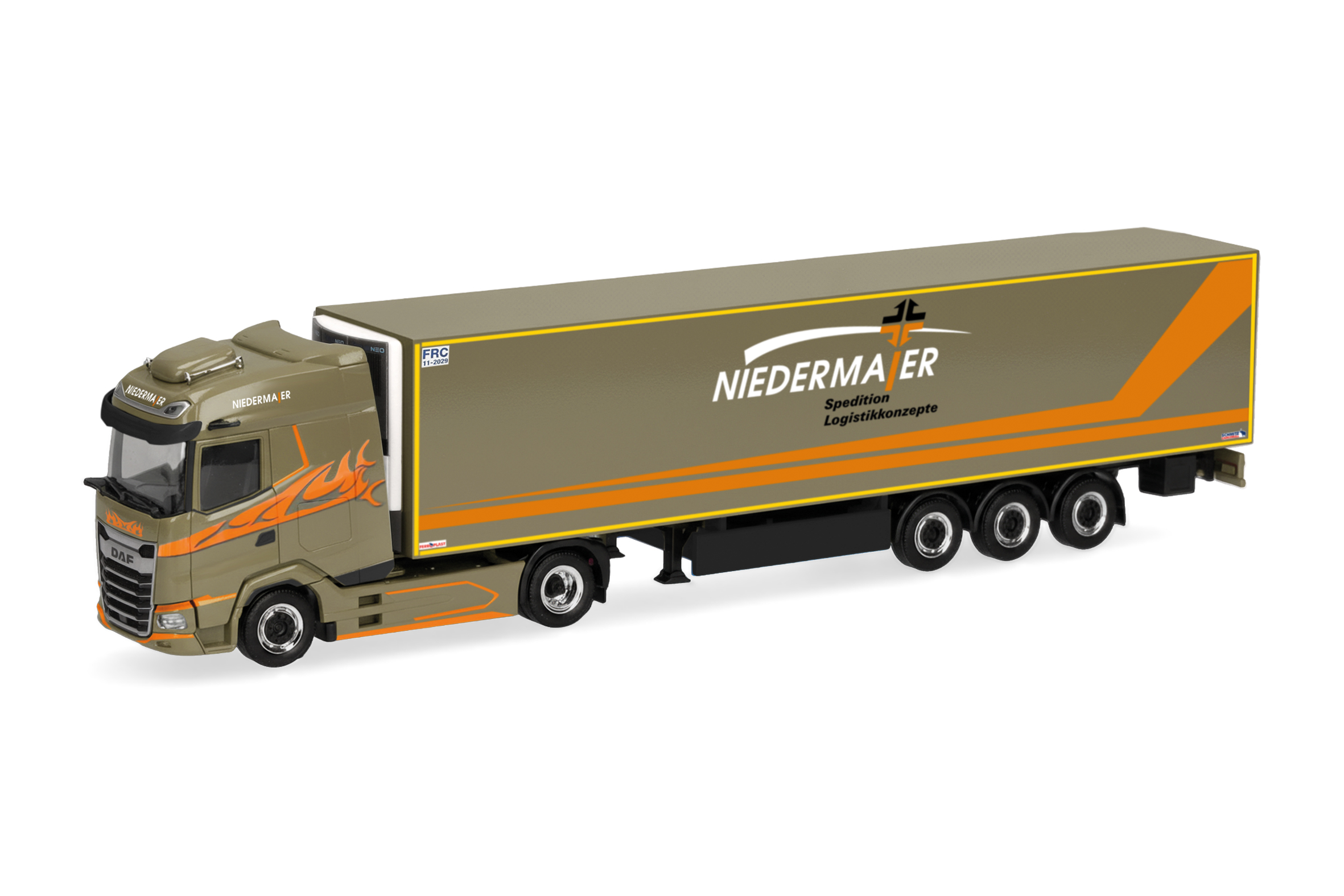 Herpa 321020 | DAF XG | Kühlkoffer-Sattelzug | Niedermaier | 1:87