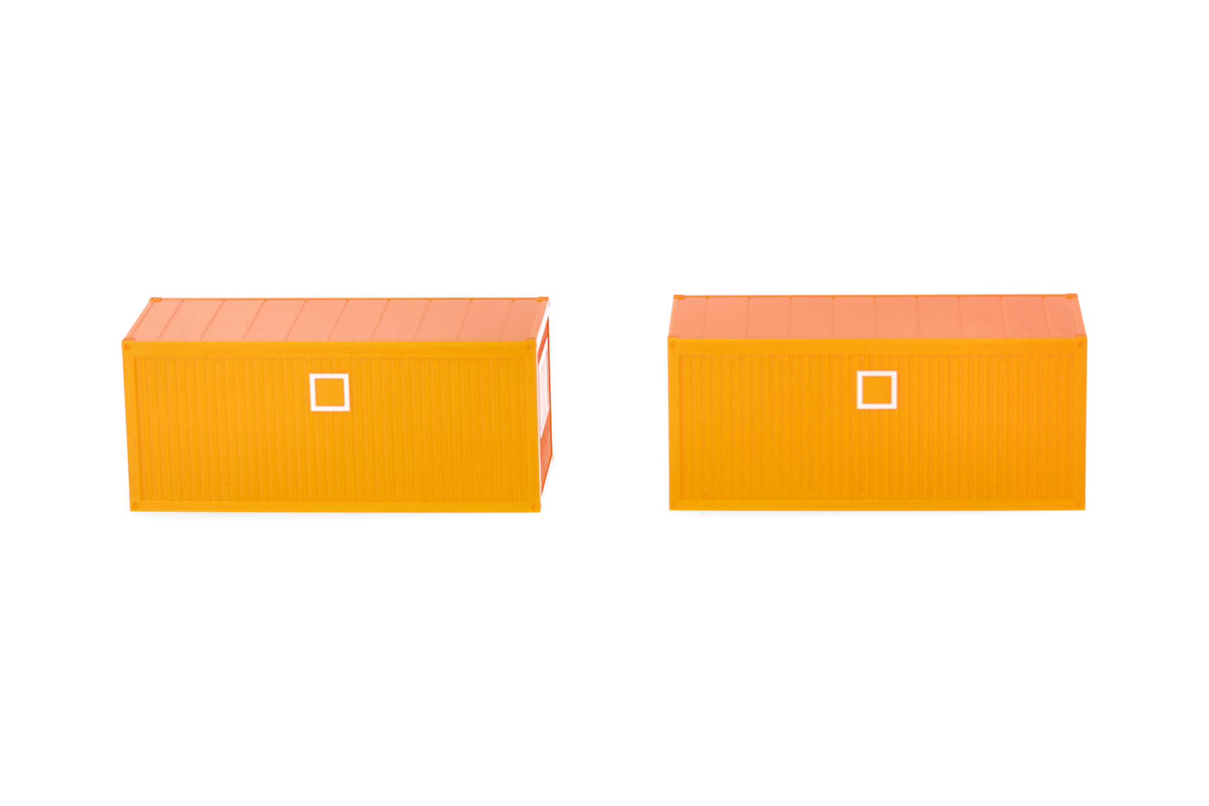 Herpa Zubehör 053600-004 | 2x Baucontainer | kommunalorange | 1:87