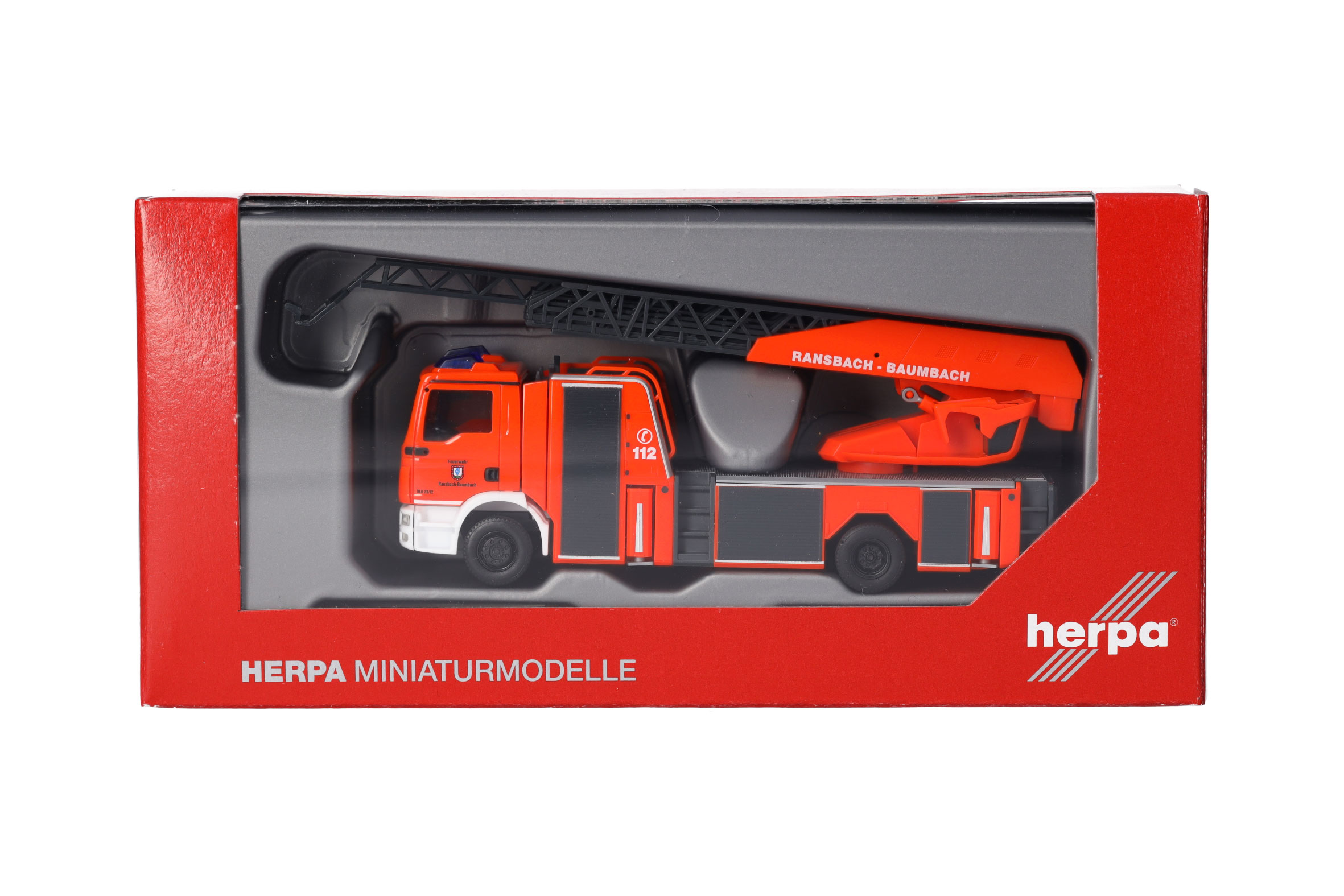 Herpa 097772 | MAN TGM Drehleiter | Feuerwehr Ransbach-Baumbach | 1:87