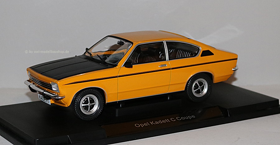MCG18191 | Opel Kadett C Coupe SR | orange/schwarz | 1975 | 1:18