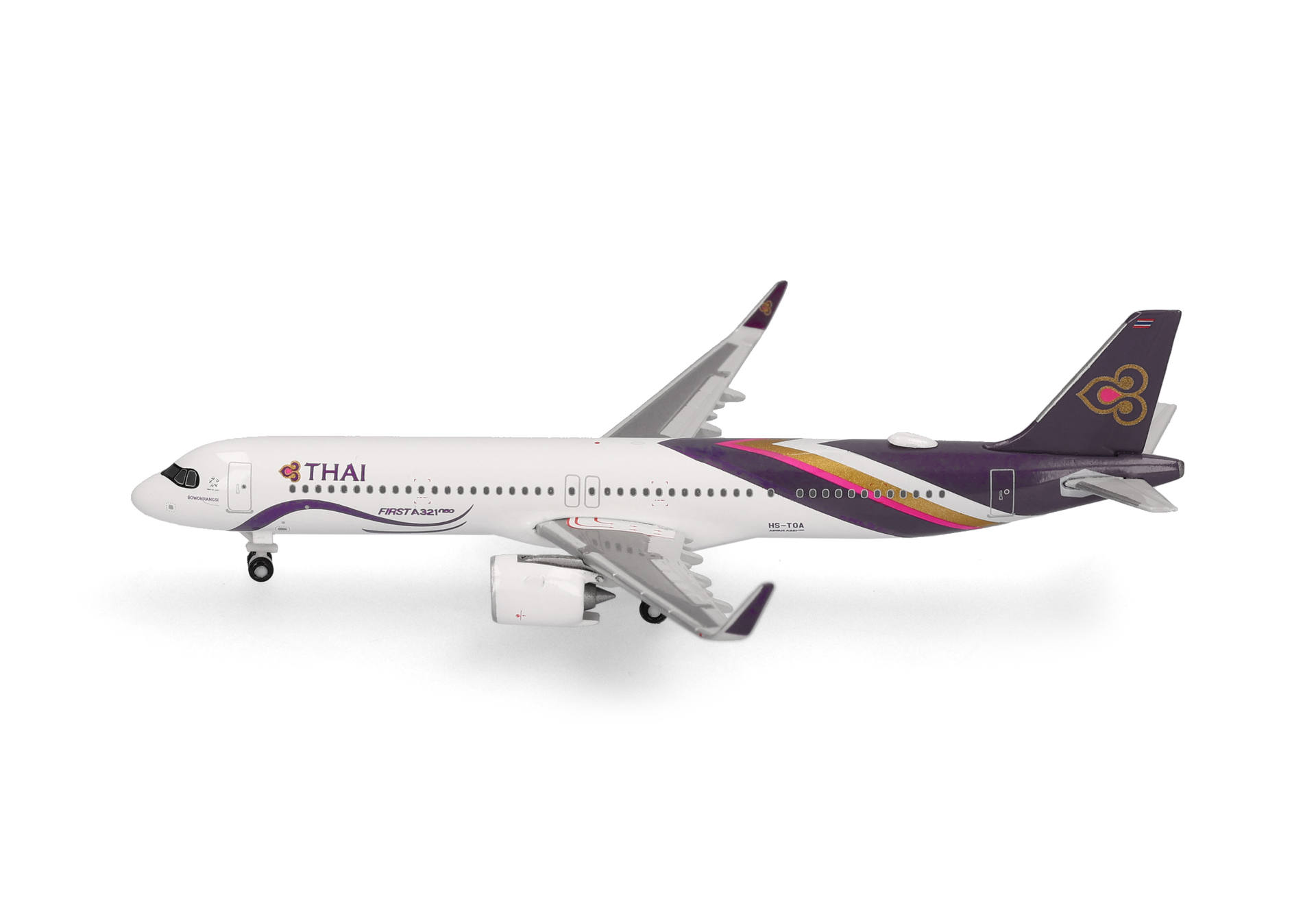 Herpa Wings 539708 | Thai Airways | Airbus A321neo  | HS-TOA - Bowonrangsi | 1:500