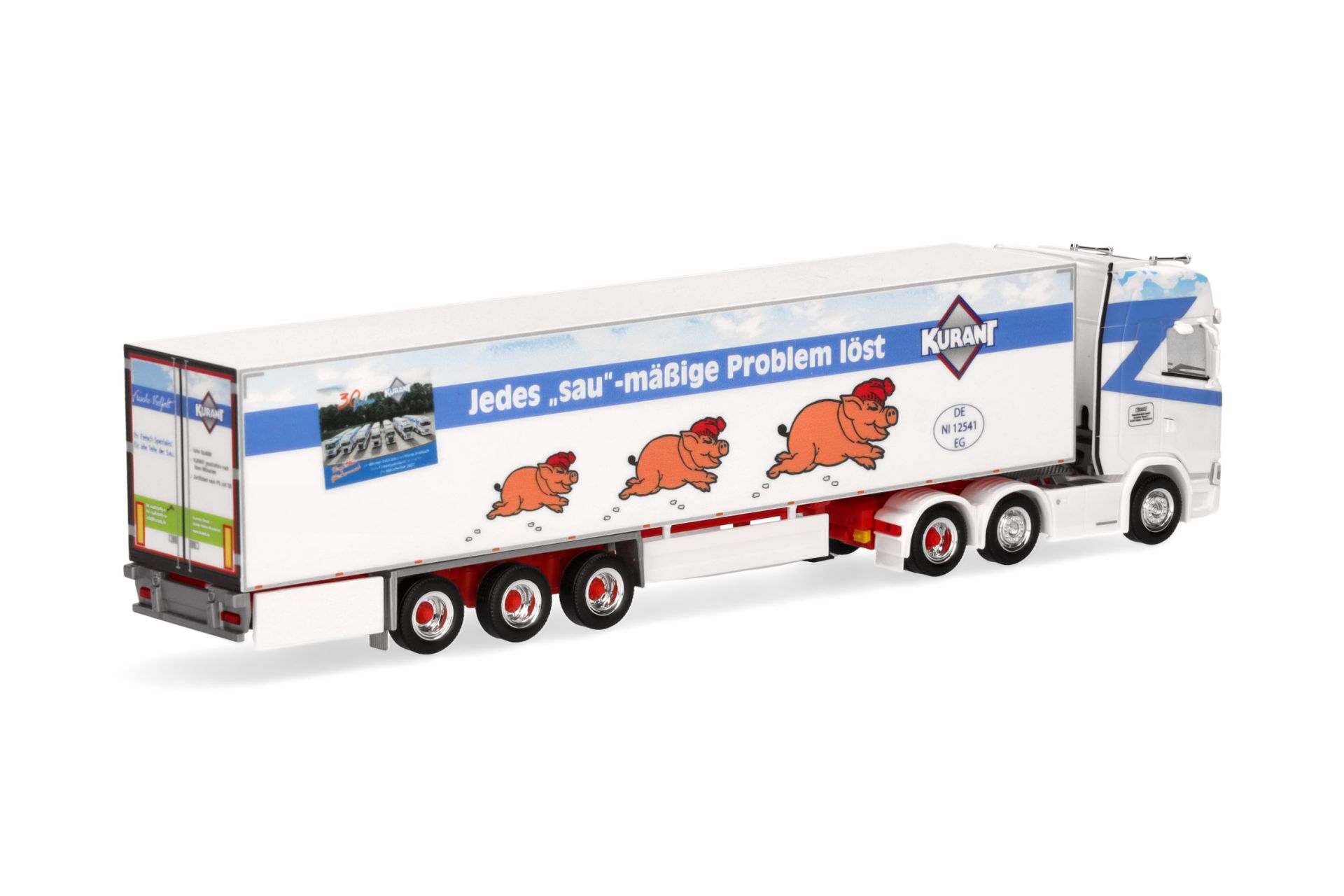 Herpa 317474 | Scania CS 20 HD Kühlkoffer-Sattelzug | Kurant Fleisch | 1:87