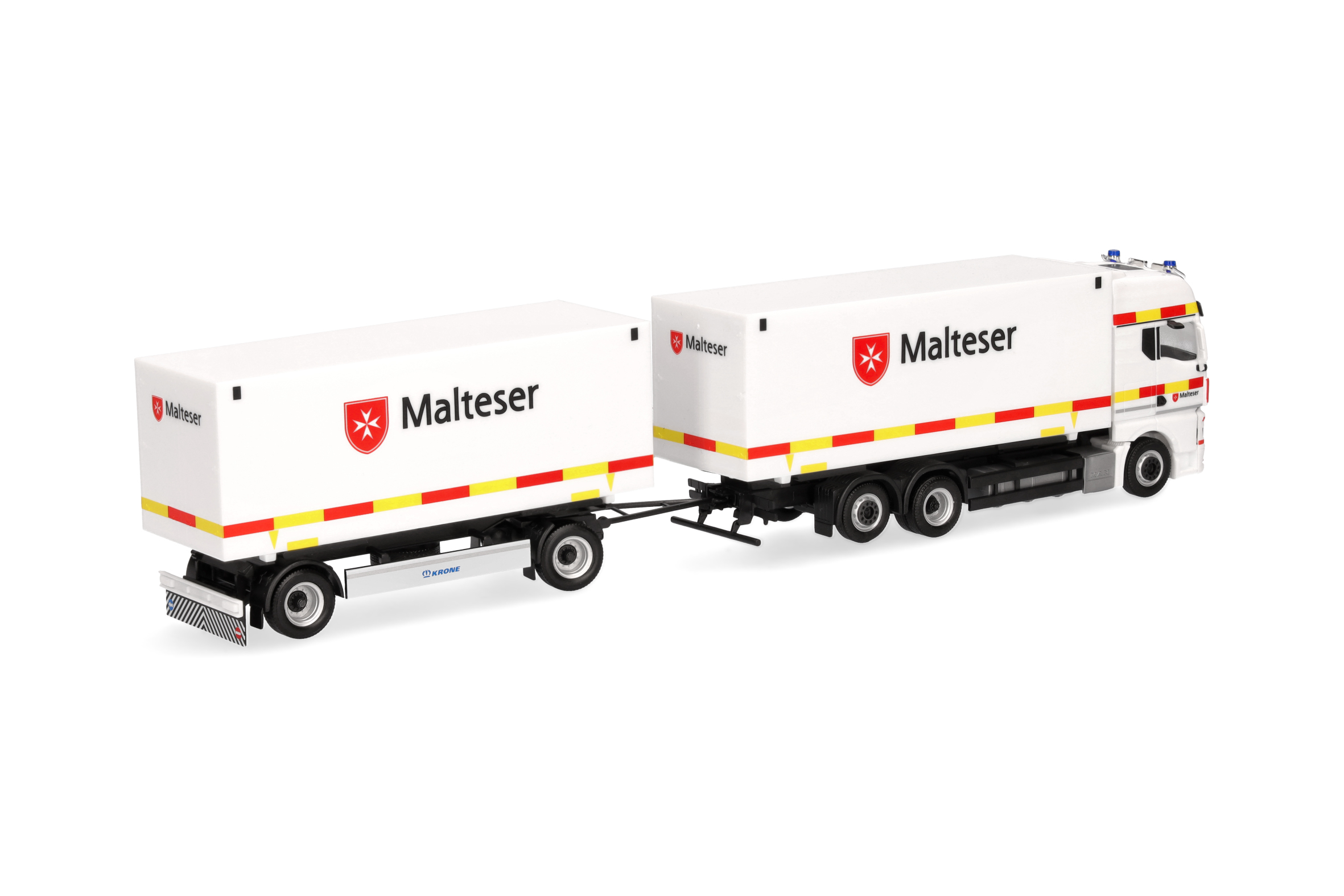 Herpa  318945 | MAN TGX GX | Wechselkoffer-Hängerzug | Malteser/Bad Reichenhall | 1:87