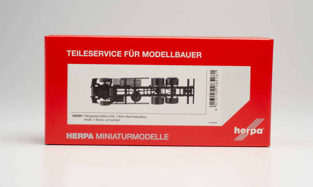 Herpa 084482 MAN TGL LKW Fahrgestell 1:87 – Modell Für Ladebordwand, 2 Stück